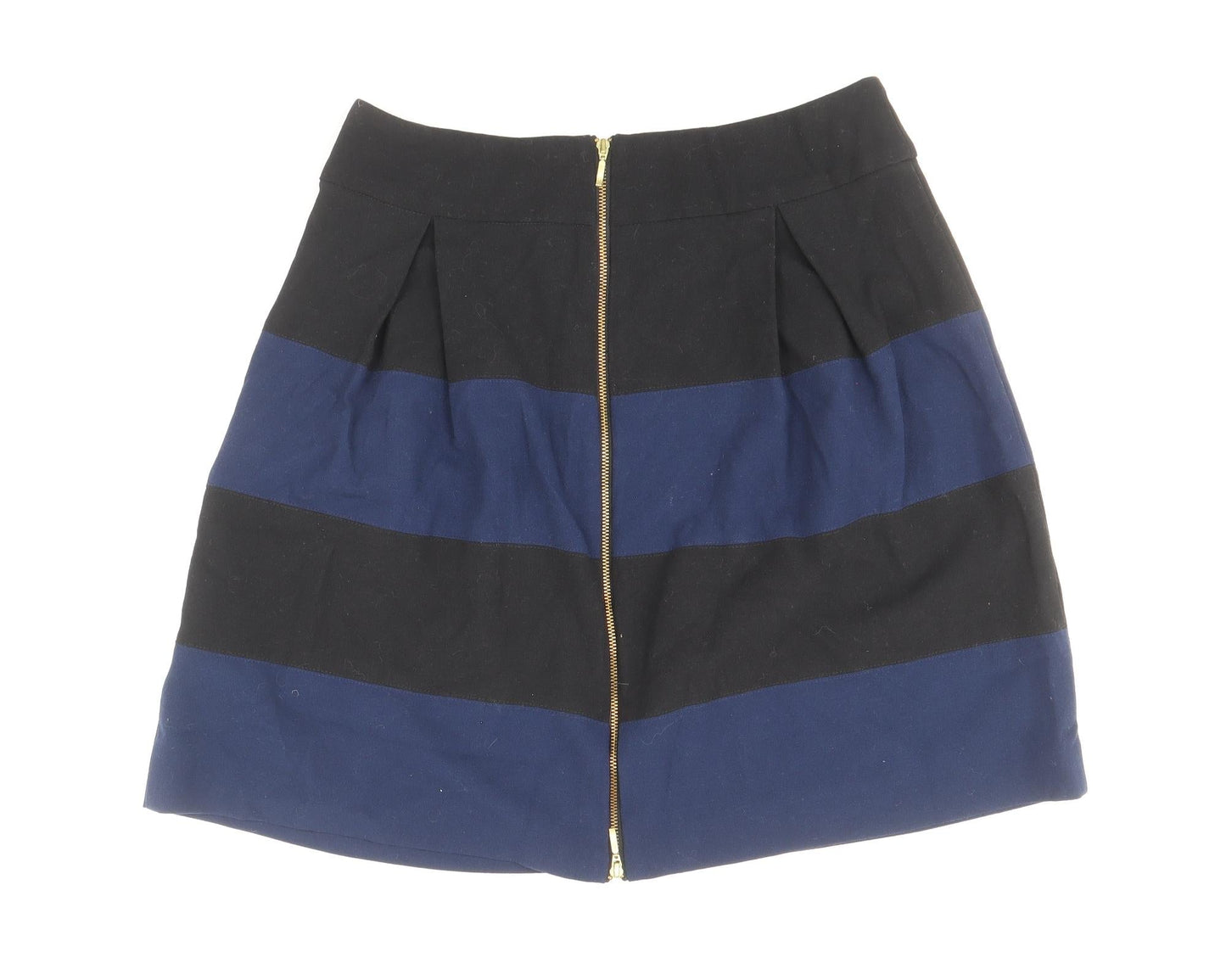 Kookai Womens Blue Polyester Tulip Skirt Size 8 Zip - Colourblock