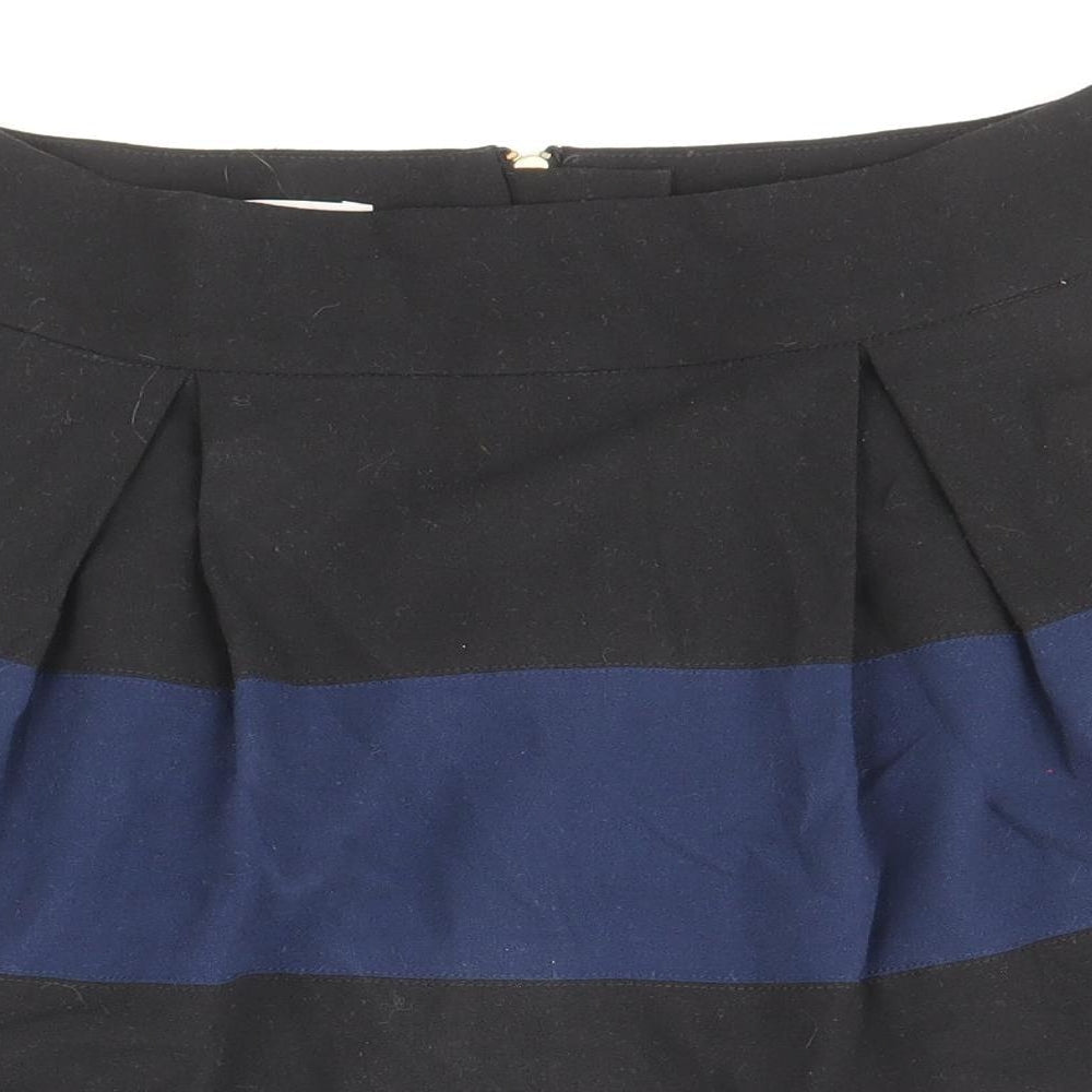 Kookai Womens Blue Polyester Tulip Skirt Size 8 Zip - Colourblock