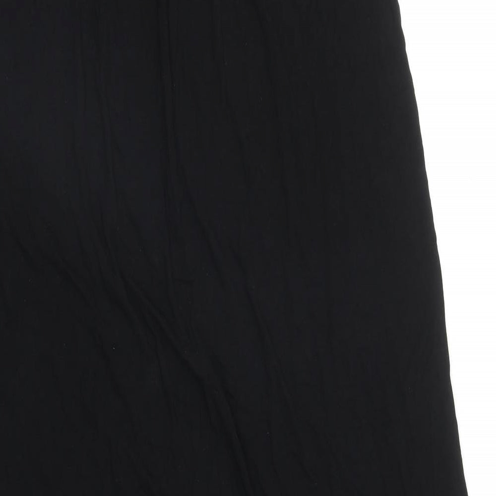 NEXT Womens Black Viscose Tank Dress Size 10 Scoop Neck Pullover