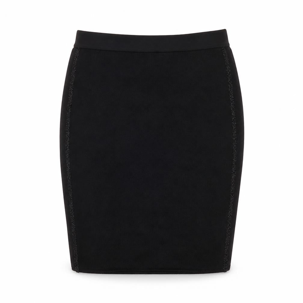 LUCIA Womens Black Acrylic Straight & Pencil Skirt Size M