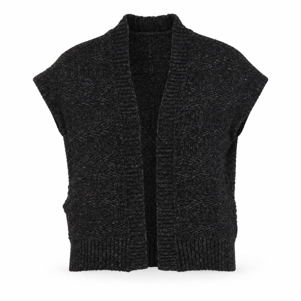 Marks and Spencer Womens Grey V-Neck Acrylic Cardigan Jumper Size S