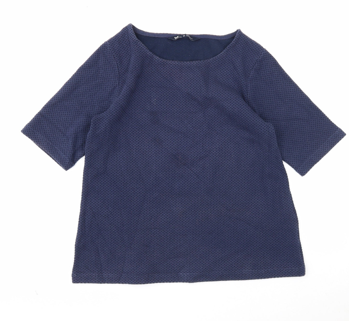 Crew Clothing Womens Blue Round Neck Cotton Pullover Jumper Size 10