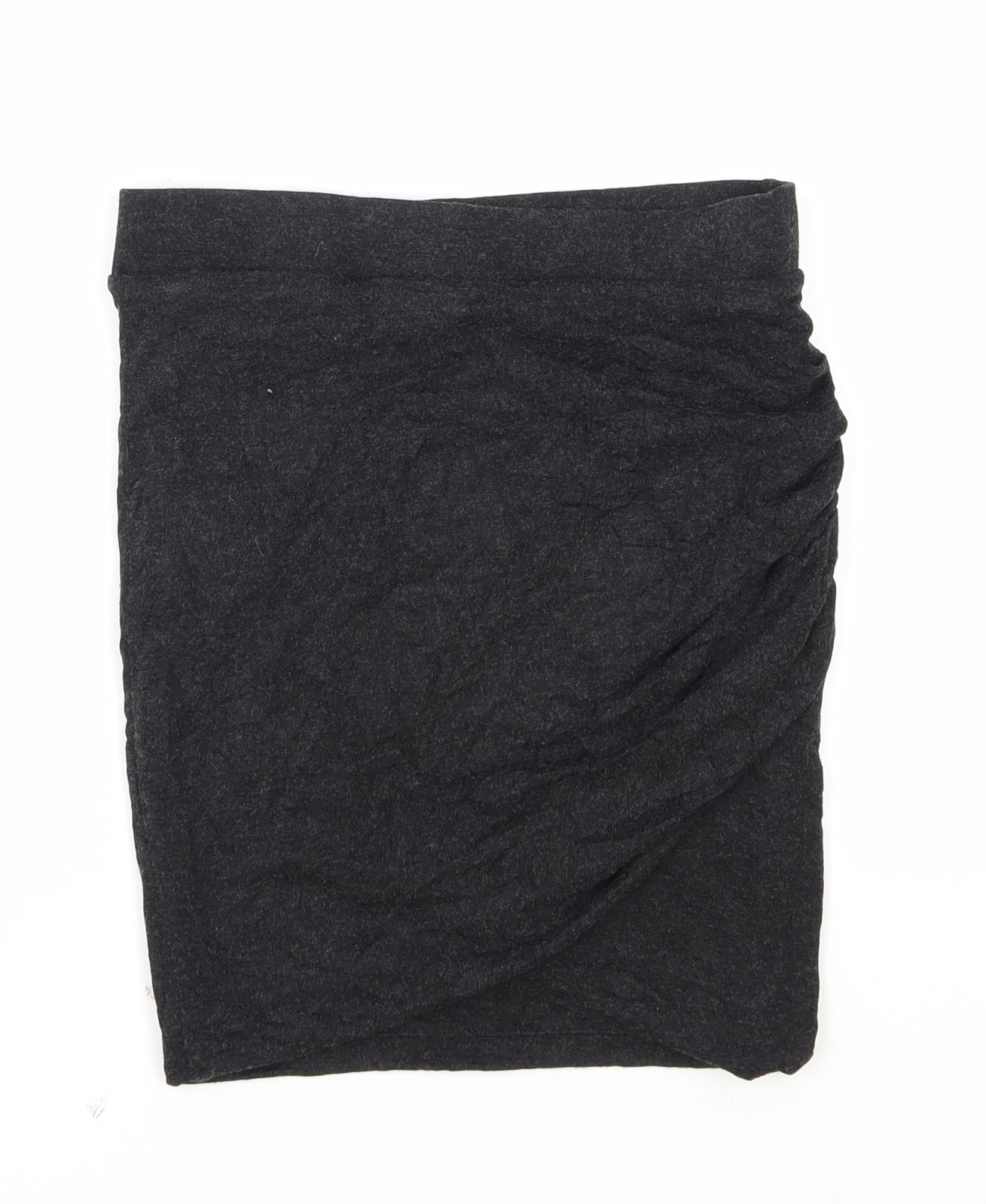 Zara Womens Grey Polyester Bandage Skirt Size S