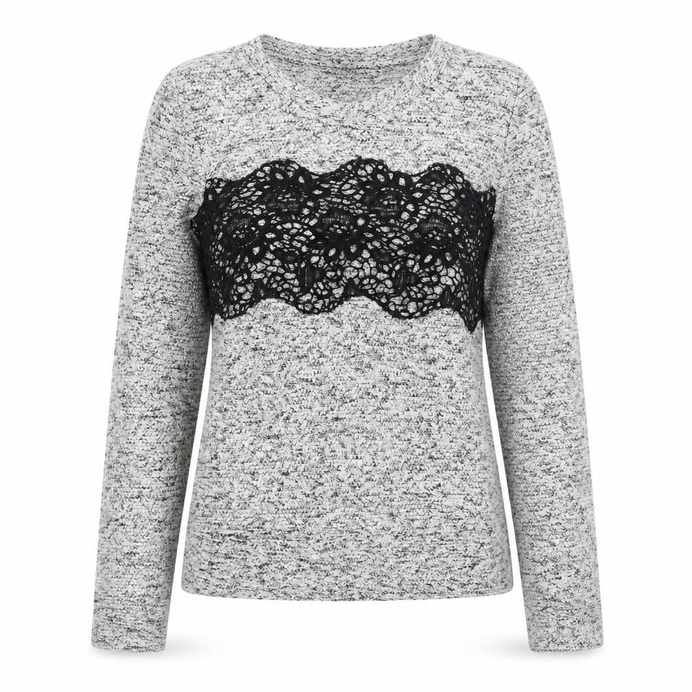 NEXT Womens Grey Round Neck Polyester Pullover Jumper Size 6