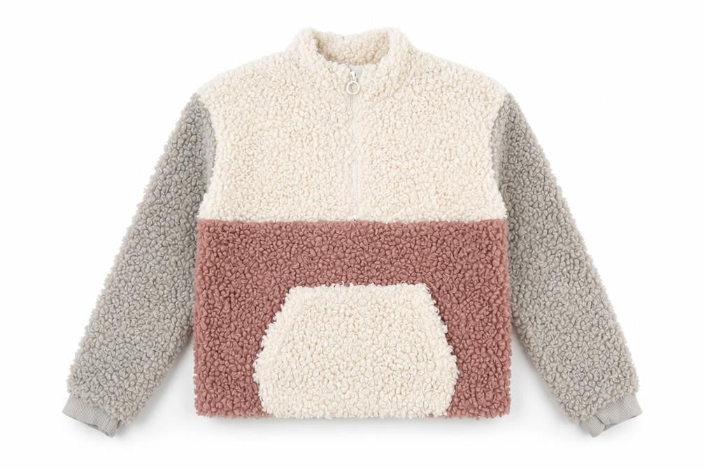 Nutmeg Girls Multicoloured Polyester Pullover Sweatshirt Size 10-11 Years Zip