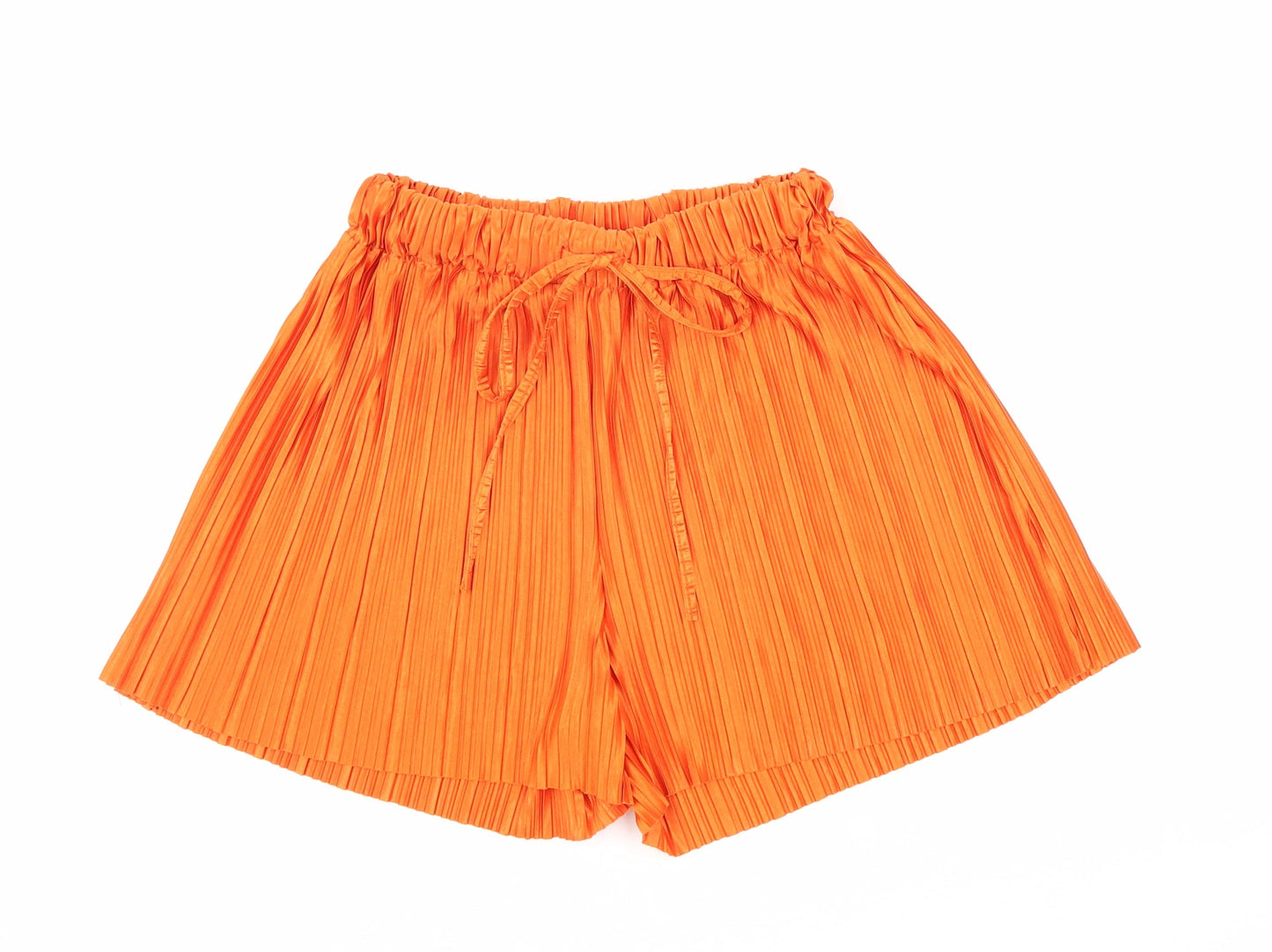 Whiteky Womens Orange Geometric Polyester Culotte Shorts Size S Regular Drawstring