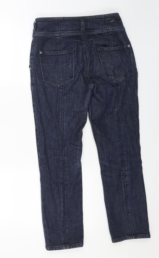 Pilcro Mens Blue Cotton Straight Jeans Size 28 in L25 in Regular Button