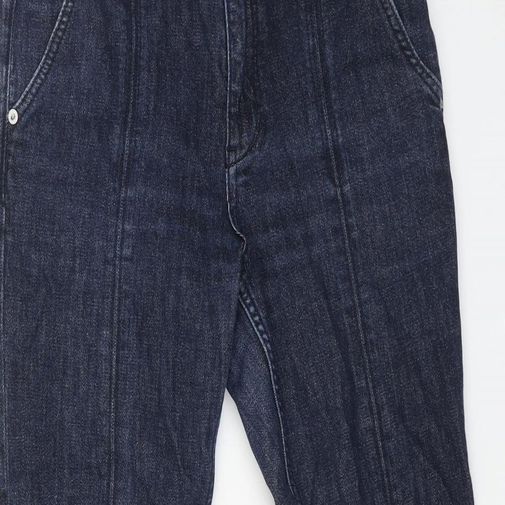 Pilcro Mens Blue Cotton Straight Jeans Size 28 in L25 in Regular Button