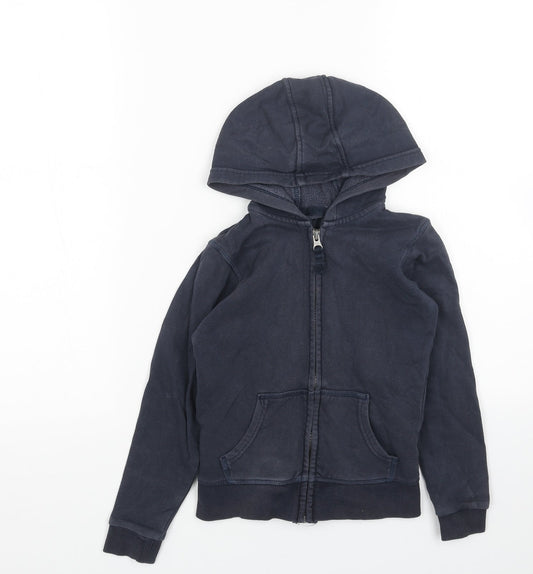 Marks and Spencer Boys Blue Jacket Size 6-7 Years Zip