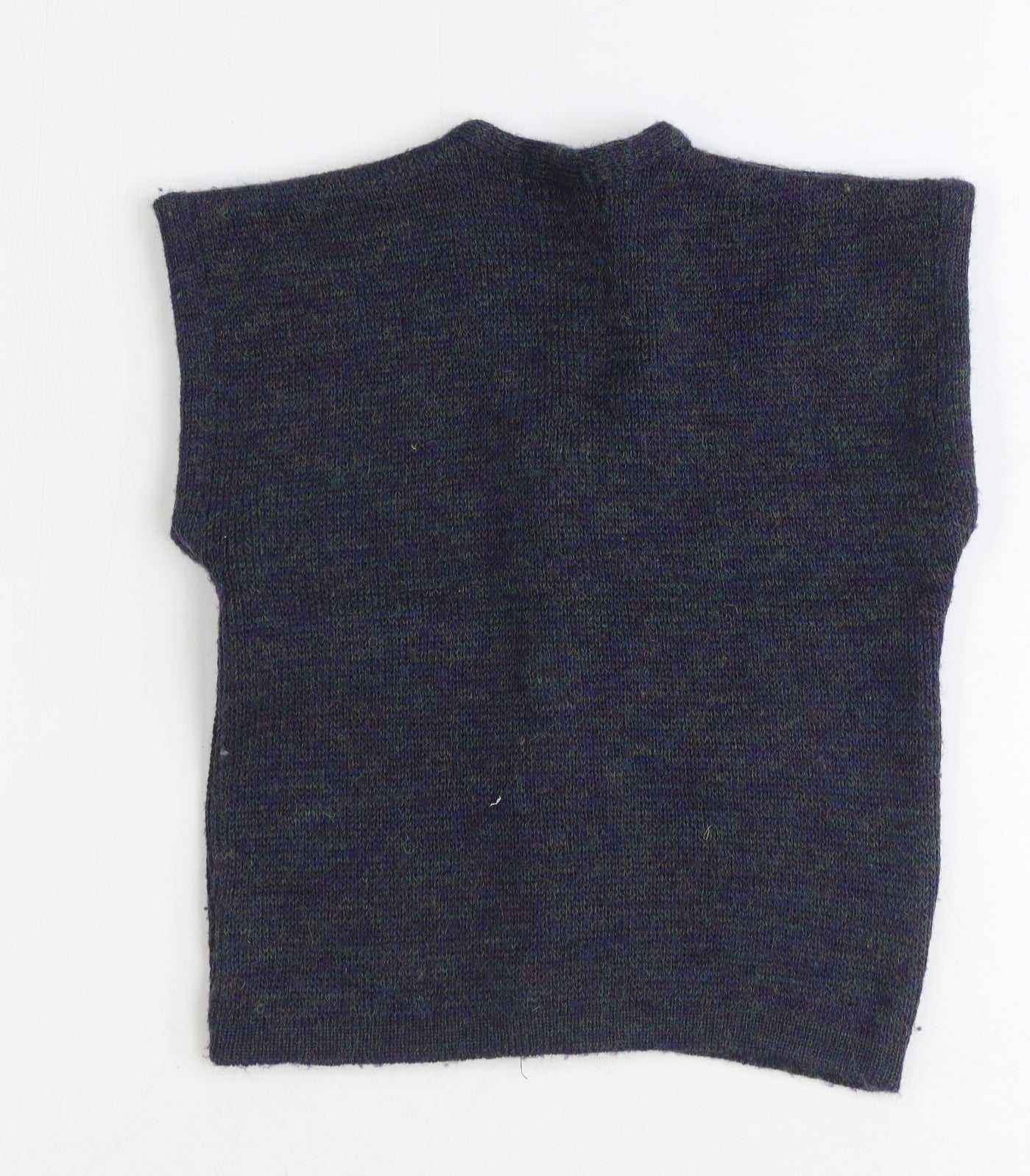 TruTex Boys Blue V-Neck Acrylic Vest Jumper One Size Button