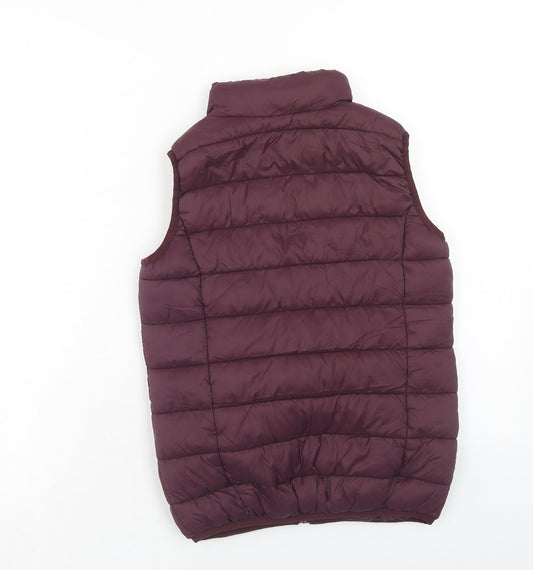 Essentiel Girls Purple Gilet Jacket Size 12 Years Zip