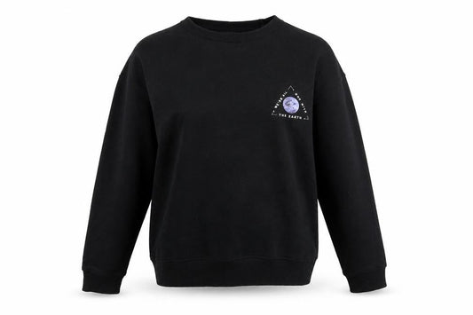 Primark Womens Black Cotton Pullover Sweatshirt Size 2XS Pullover - We're All One with the Earth