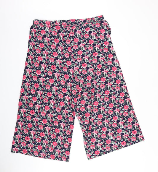 Bodyprints Womens Multicoloured Floral Cotton Trousers Size L L21 in Regular