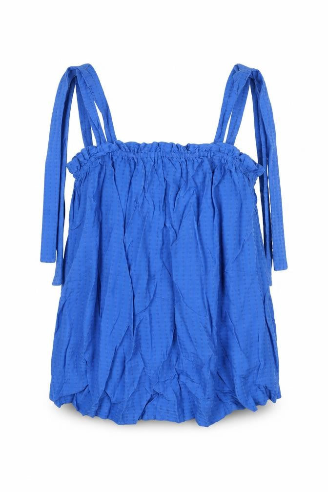 H&M Womens Blue Viscose Basic Tank Size M Square Neck