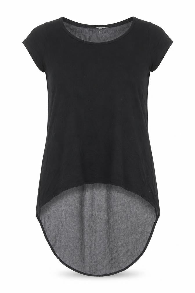 Limited Collection Womens Black Polyester Basic Tank Size 12 Boat Neck - Asymmetric