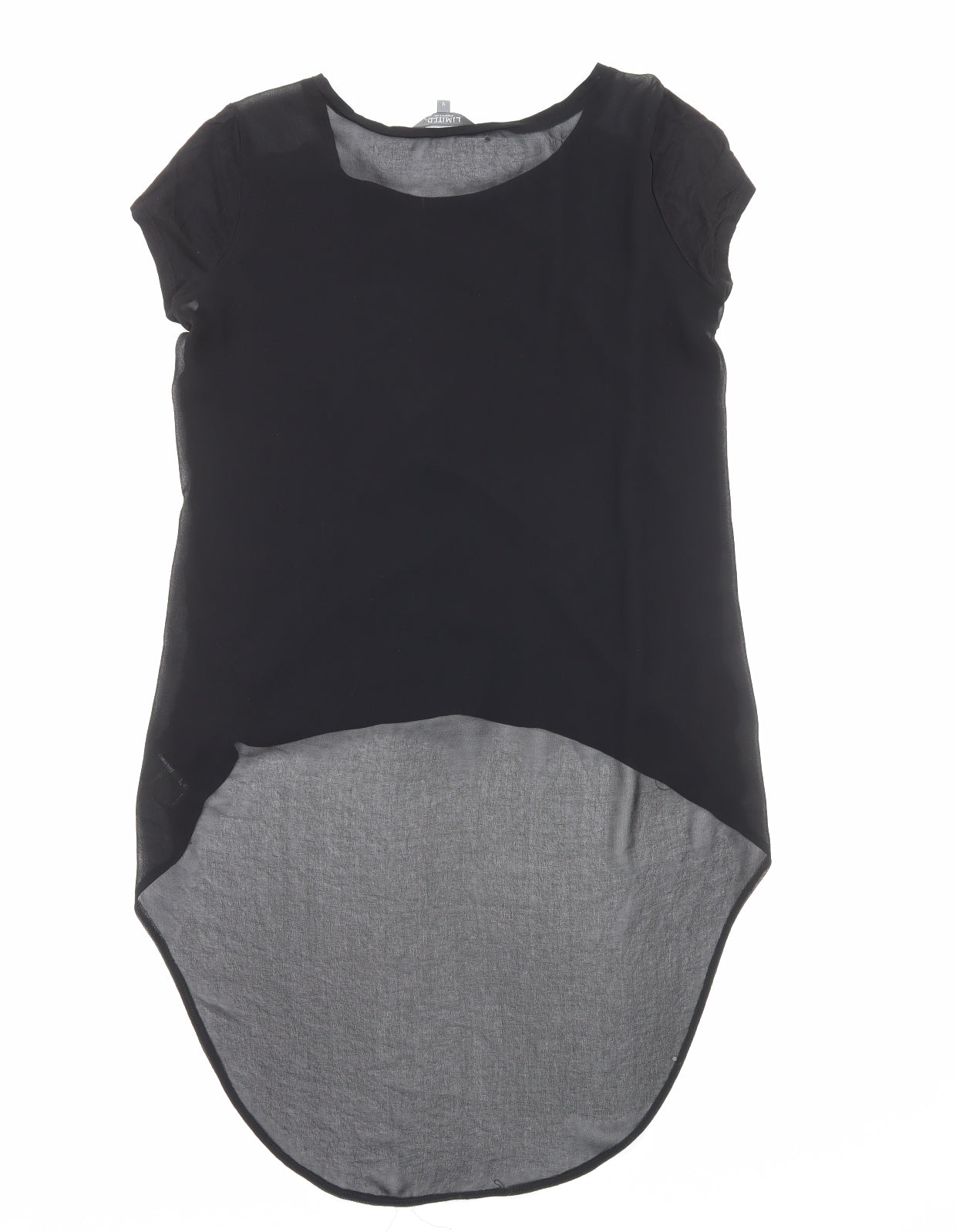 Limited Collection Womens Black Polyester Basic Tank Size 12 Boat Neck - Asymmetric