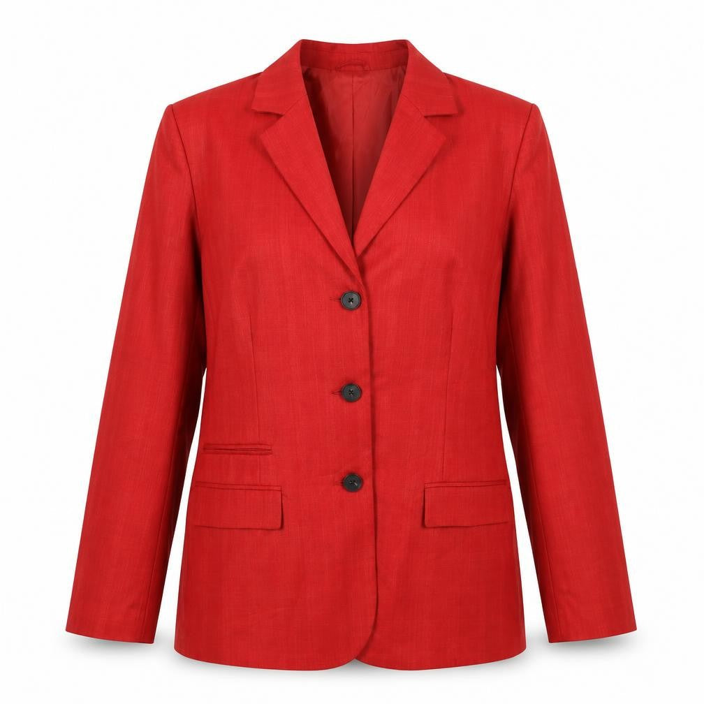 Topshop Womens Red Jacket Blazer Size 12 Button