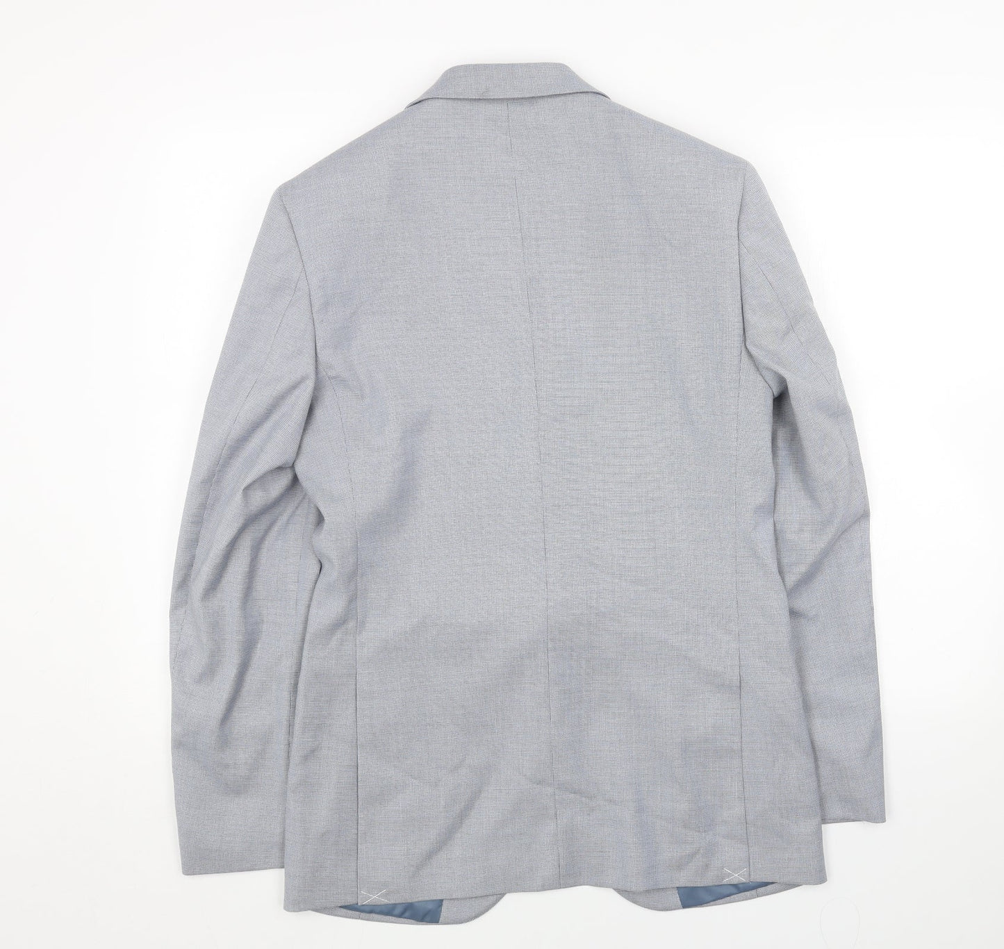 Marks and Spencer Mens Blue Polyester Jacket Blazer Size 36 Regular