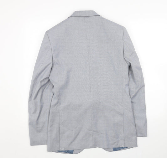 Marks and Spencer Mens Blue Polyester Jacket Blazer Size 36 Regular