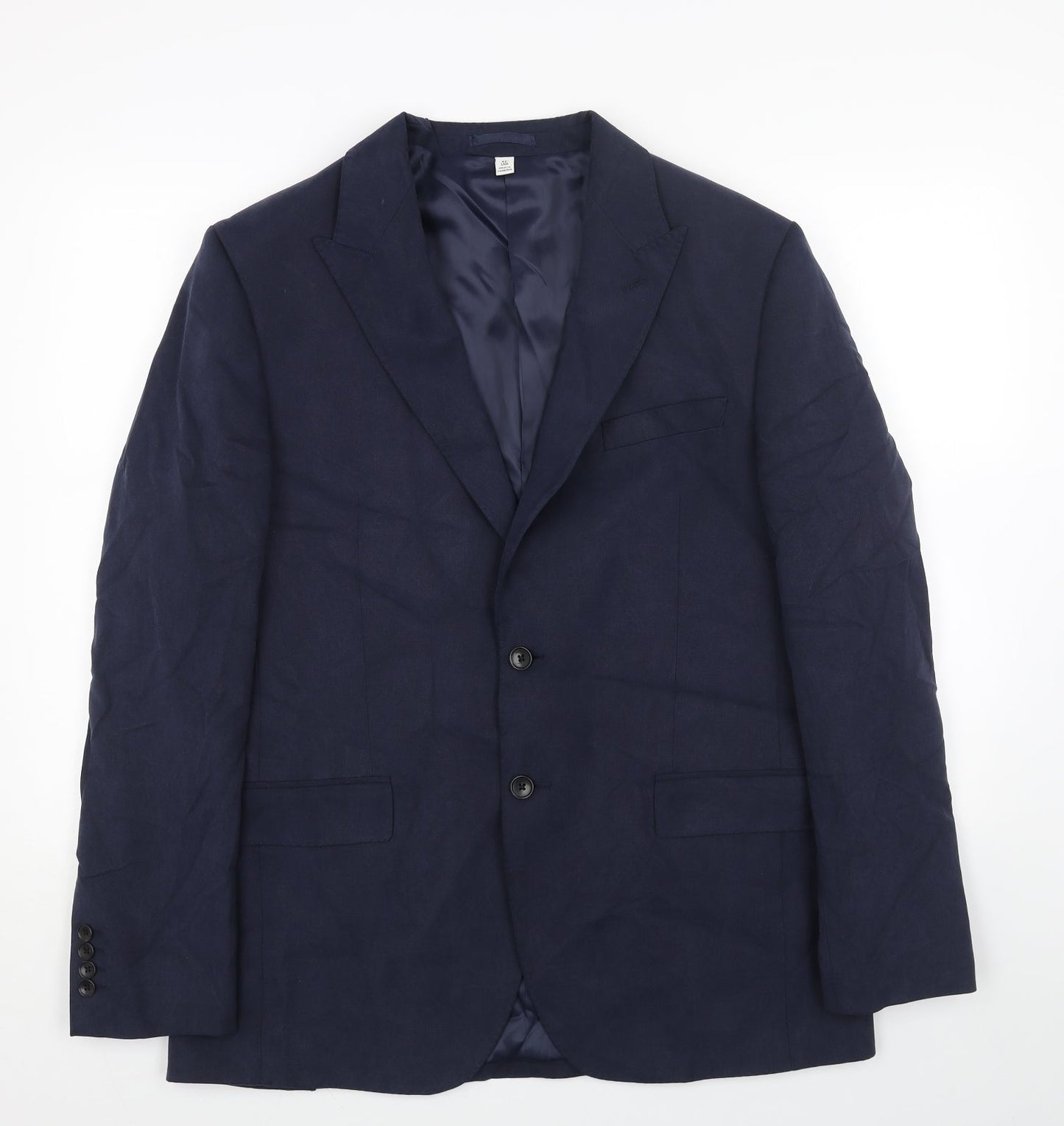 Marks and Spencer Mens Blue Viscose Jacket Blazer Size 42 Regular