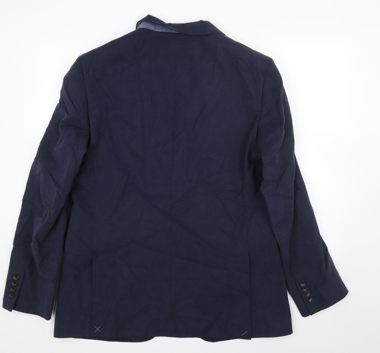Marks and Spencer Mens Blue Viscose Jacket Blazer Size 42 Regular