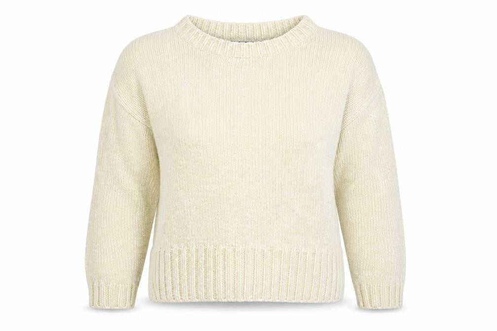 Marks and Spencer Womens Grey Round Neck Polyester Pullover Jumper Size M