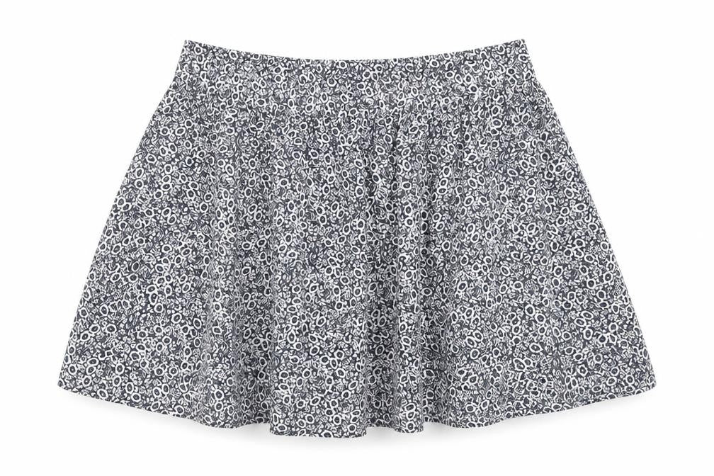 Marks and Spencer Womens Blue Floral Cotton Skater Skirt Size 20
