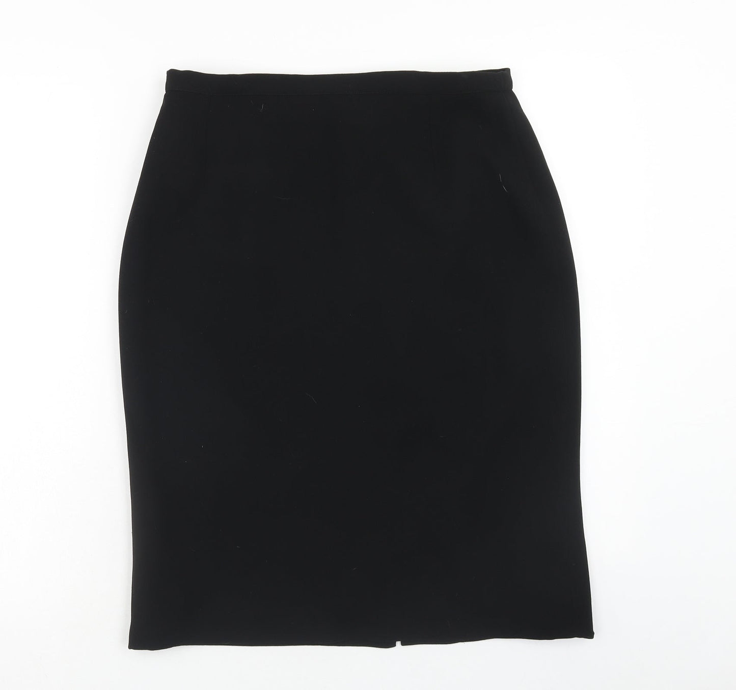 Marella Womens Black Polyester Straight & Pencil Skirt Size 14 Zip