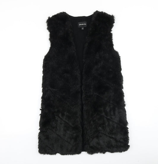 Stradivarius Womens Black Gilet Coat Size S