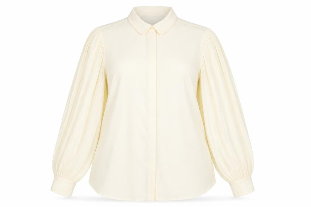 Marks and Spencer Womens Yellow Polyester Basic Button-Up Size 16 Collared