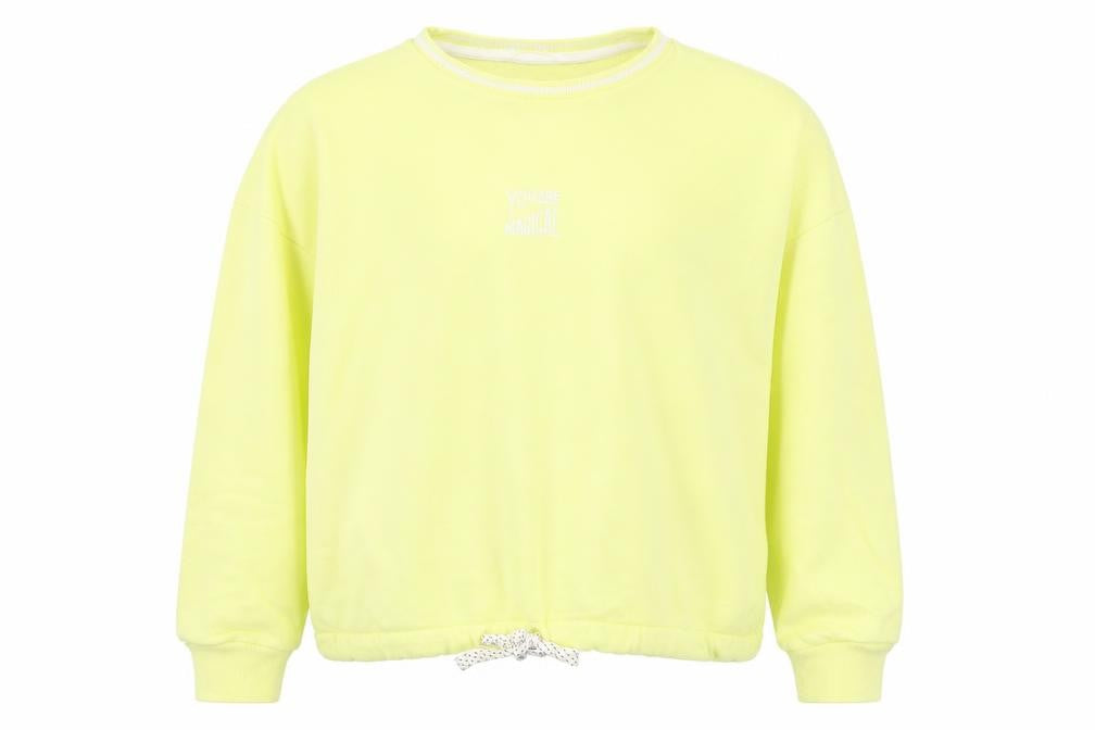 Marks and Spencer Girls Yellow Cotton Pullover Sweatshirt Size 11-12 Years Pullover