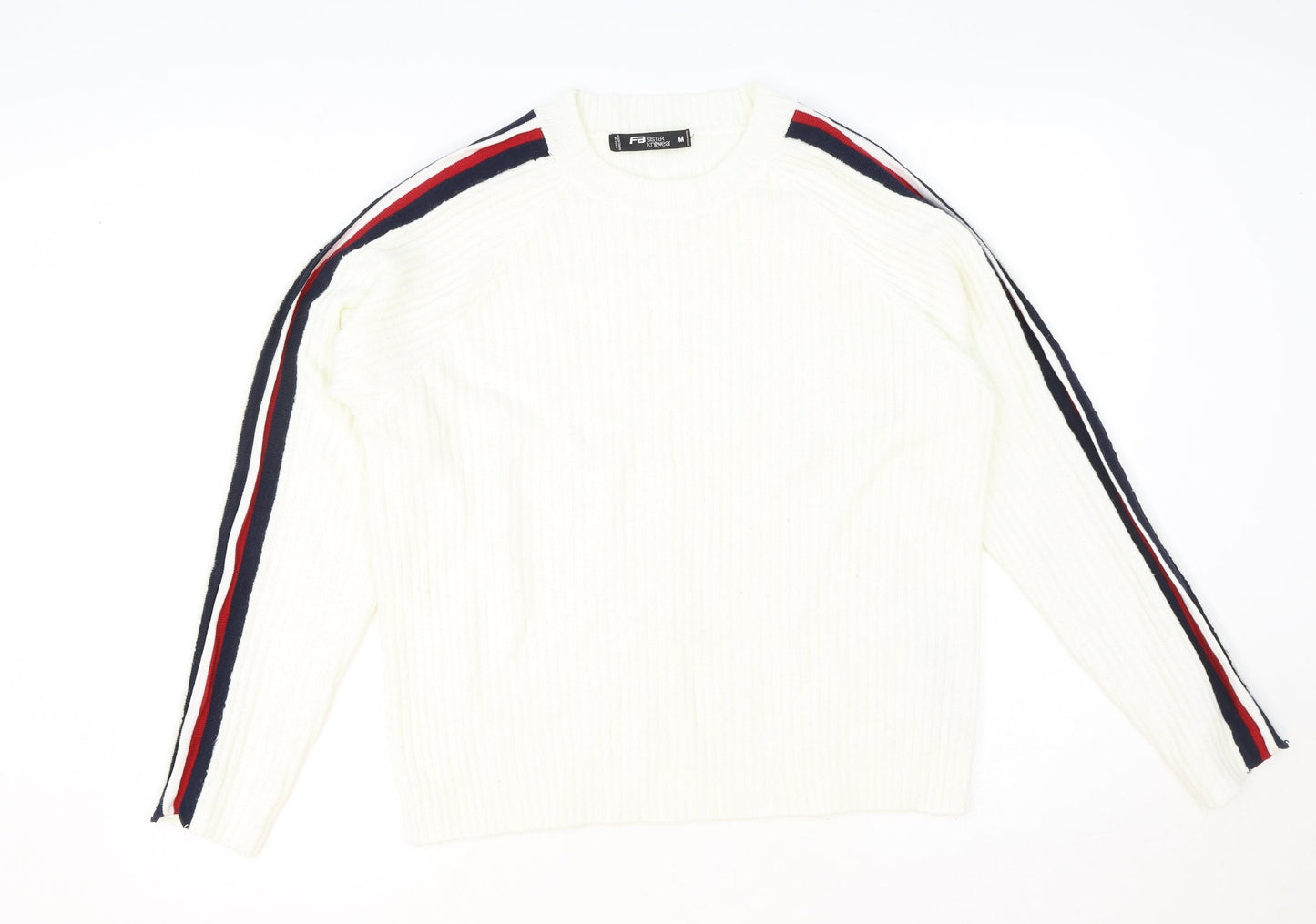 FB Sister Womens Ivory Polyester Pullover Sweatshirt Size M Pullover
