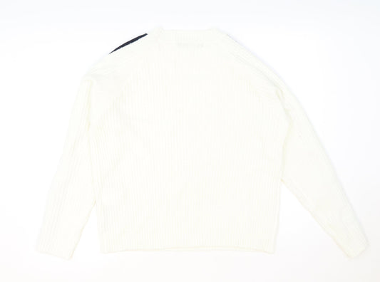 FB Sister Womens Ivory Polyester Pullover Sweatshirt Size M Pullover