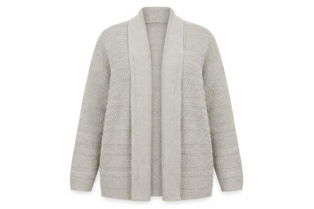 Marks and Spencer Womens Brown V-Neck Acrylic Cardigan Jumper Size 14