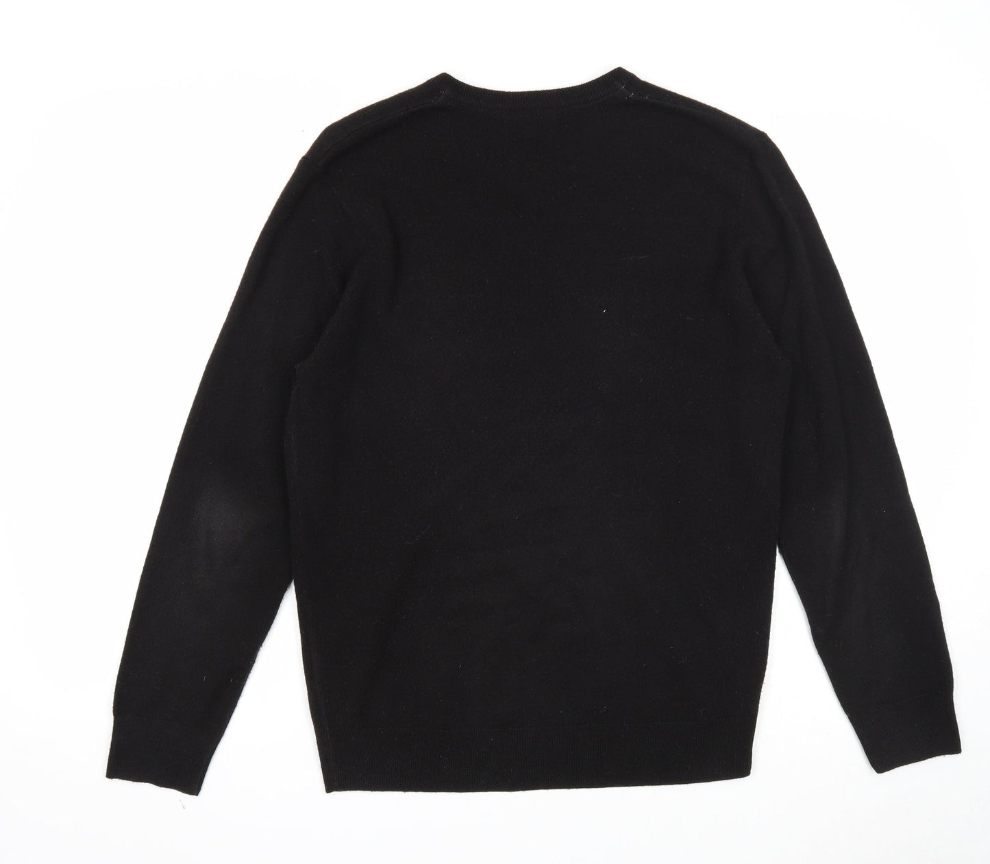 Debenhams Womens Black V-Neck Acrylic Pullover Jumper Size S