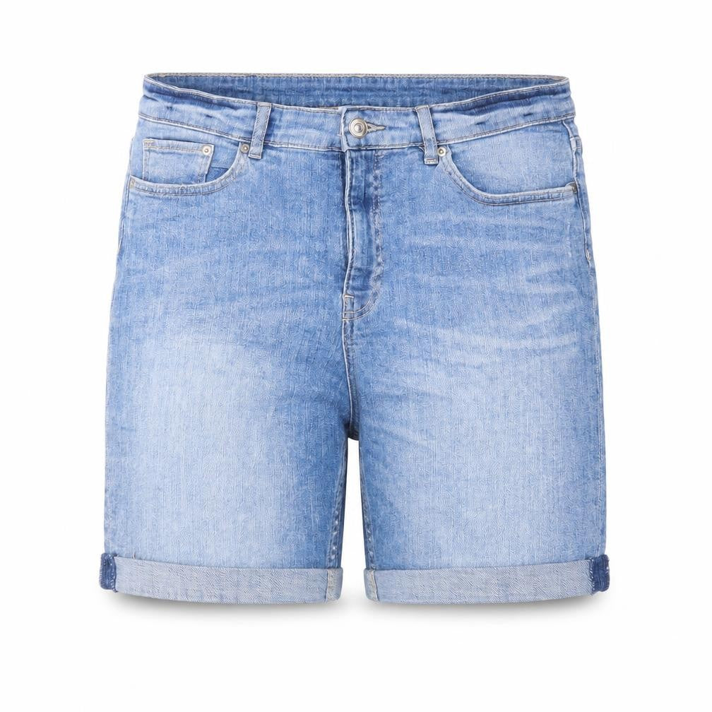 H&M Womens Blue Cotton Skimmer Shorts Size 21 in Regular Zip