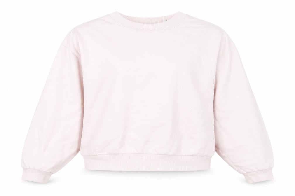 Weekday Womens Pink Cotton Pullover Sweatshirt Size XS Pullover - Cropped
