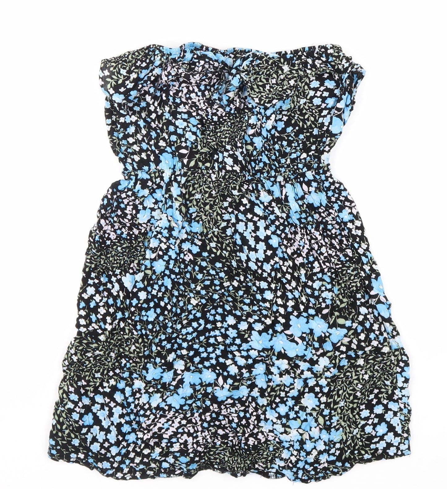 Miso Womens Multicoloured Geometric Viscose Basic Tank Size 12 Off the Shoulder