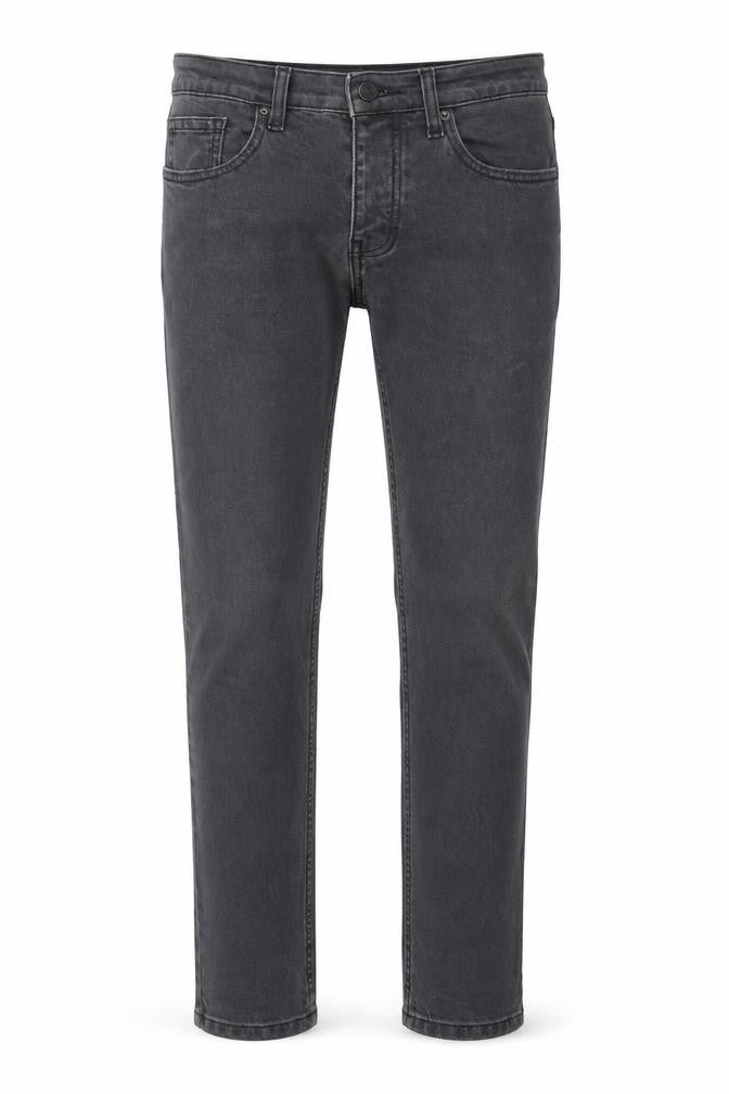 Topshop Mens Grey Cotton Skinny Jeans Size 30 in Extra-Slim Zip