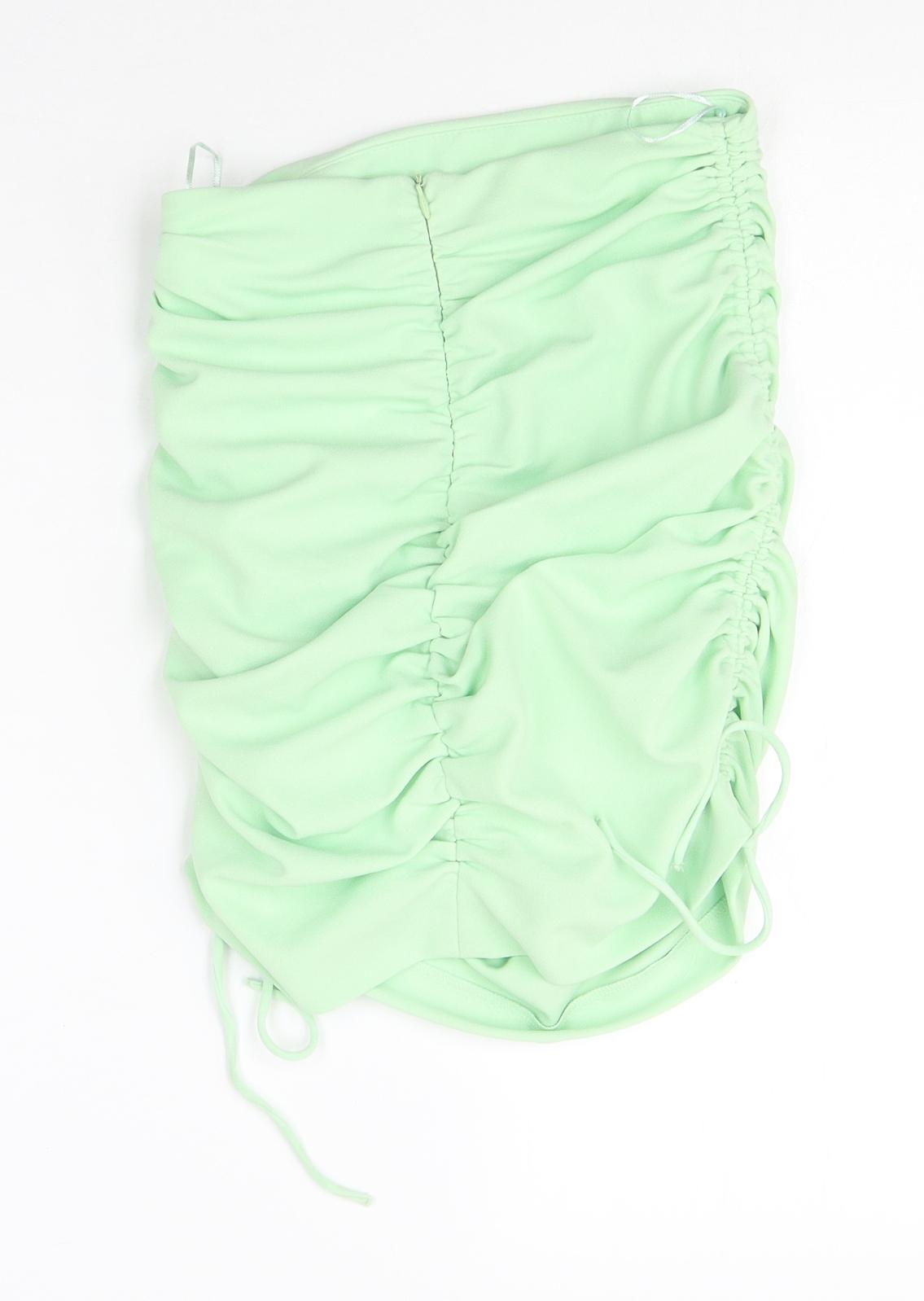 Zara Womens Green Polyester Basic Tank Size XS Off the Shoulder