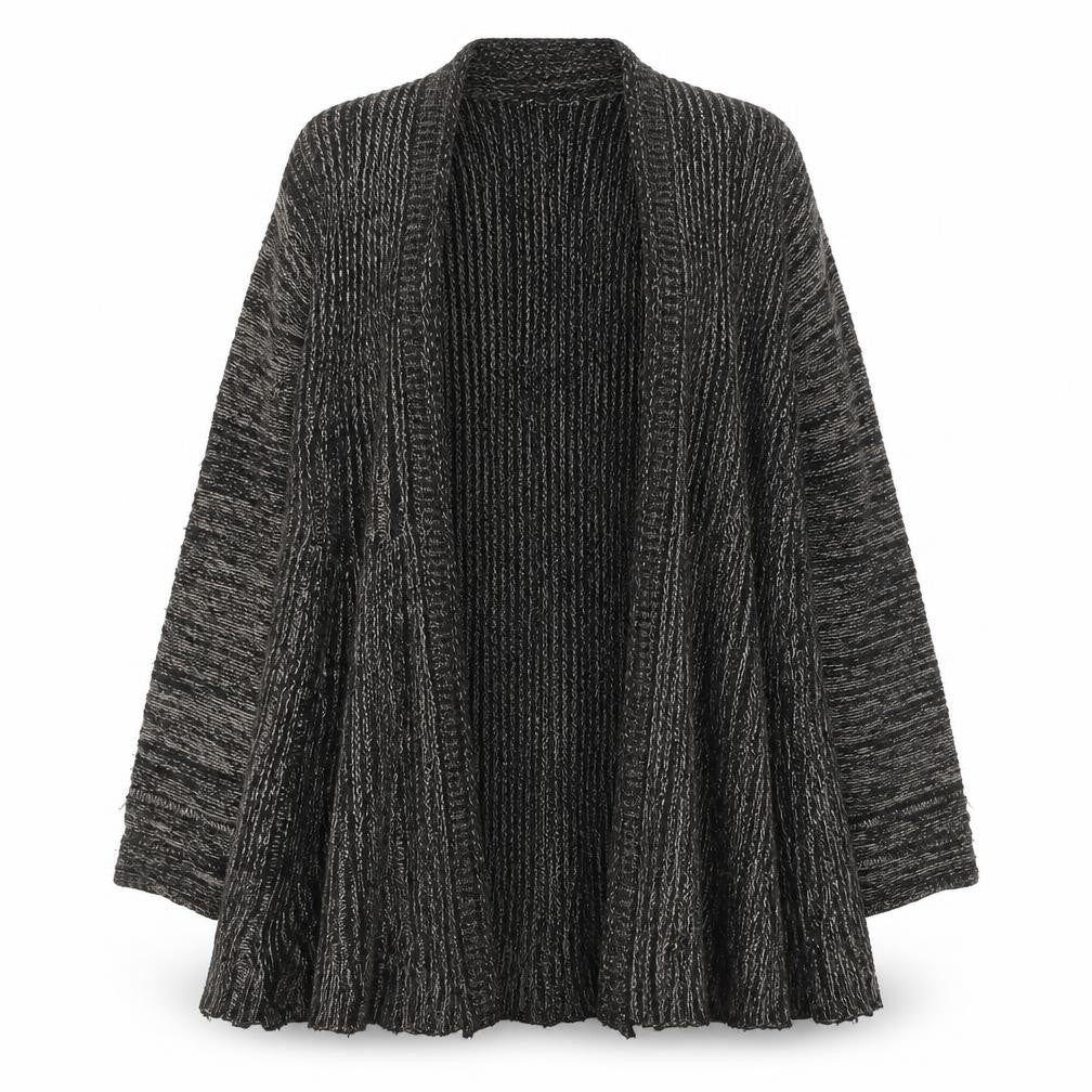 Mela London Womens Grey V-Neck Acrylic Cardigan Jumper Size S