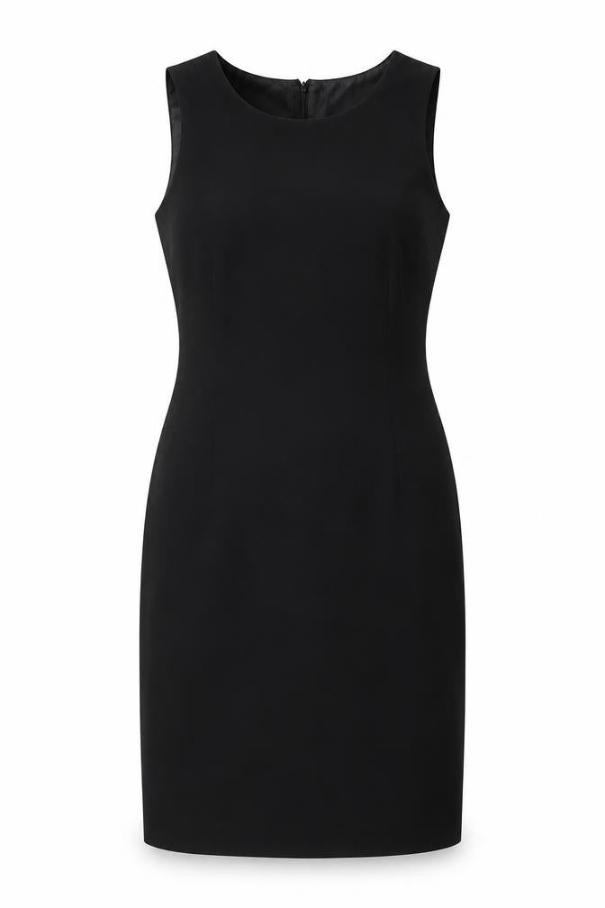 Suit Studio Womens Black Polyester A-Line Size 10 Scoop Neck Zip