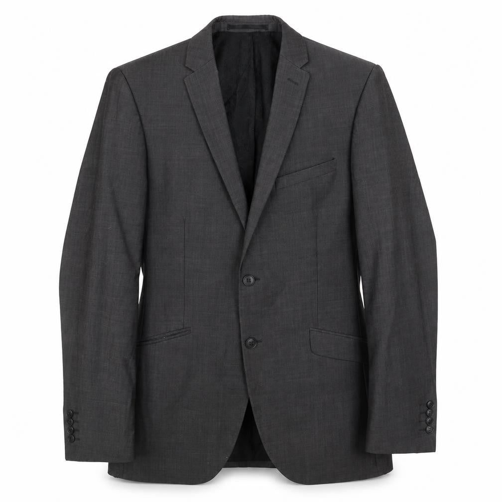 Mens 38 Chest Regular Paul Costelloe Grey Two-Button