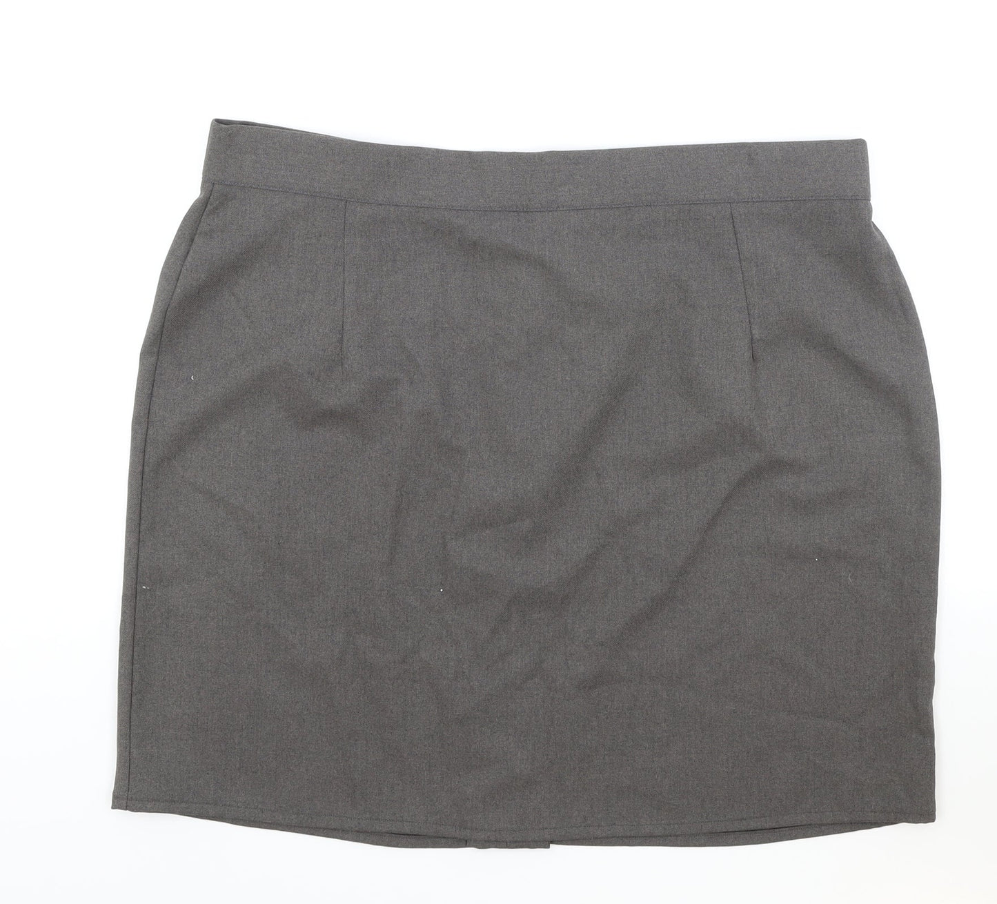 Zeco Womens Brown Polyester Straight & Pencil Skirt Size 8 Zip