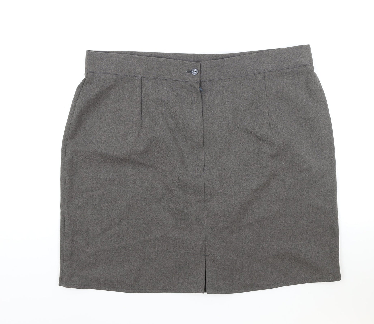 Zeco Womens Brown Polyester Straight & Pencil Skirt Size 8 Zip