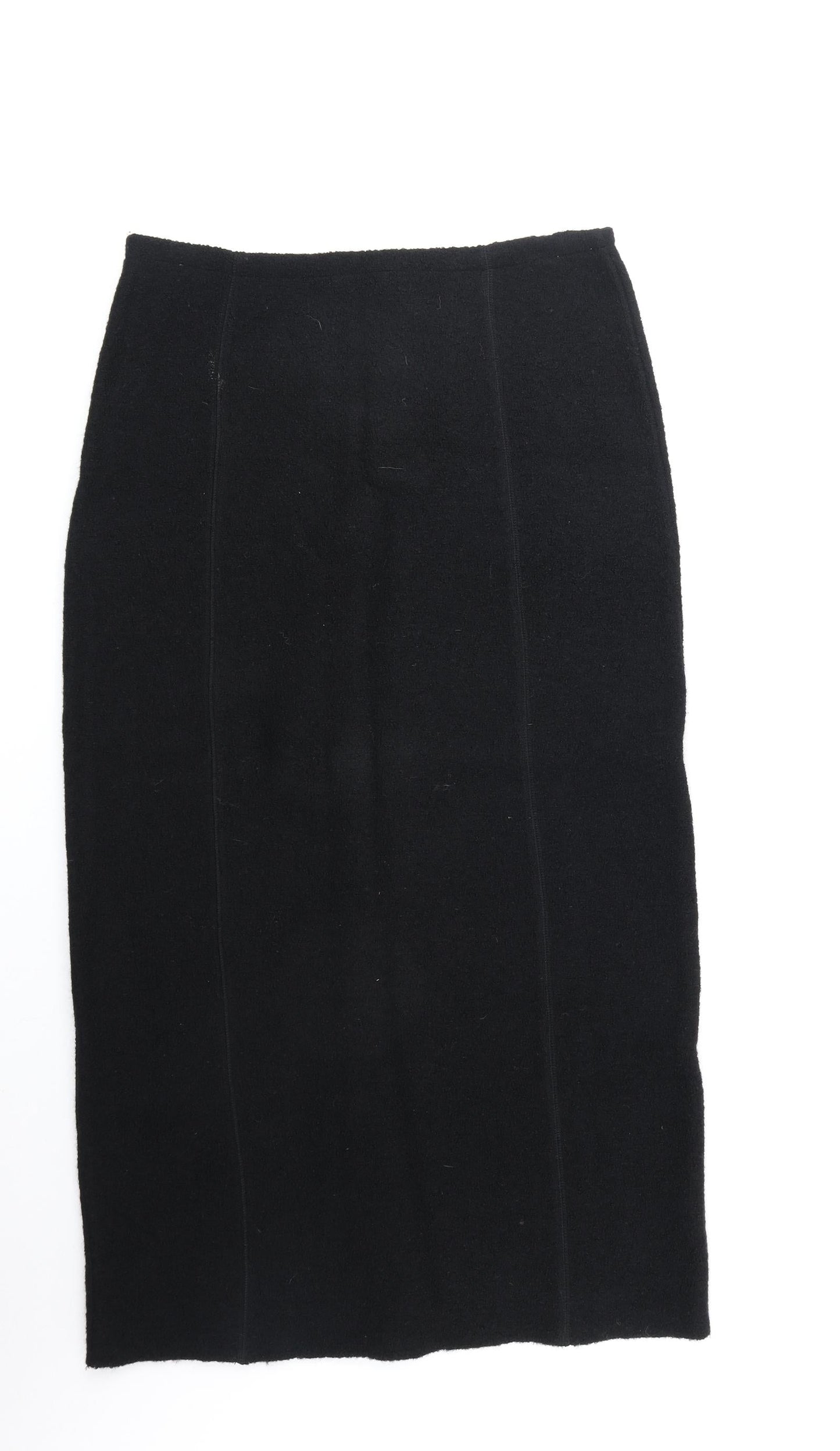 Platinum Womens Black Polyester Straight & Pencil Skirt Size 33 in Zip