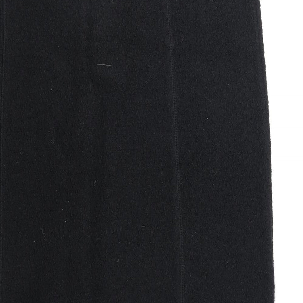 Platinum Womens Black Polyester Straight & Pencil Skirt Size 33 in Zip