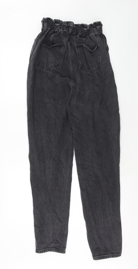 New Look Womens Black Cotton Skinny Jeans Size 10 Regular Zip