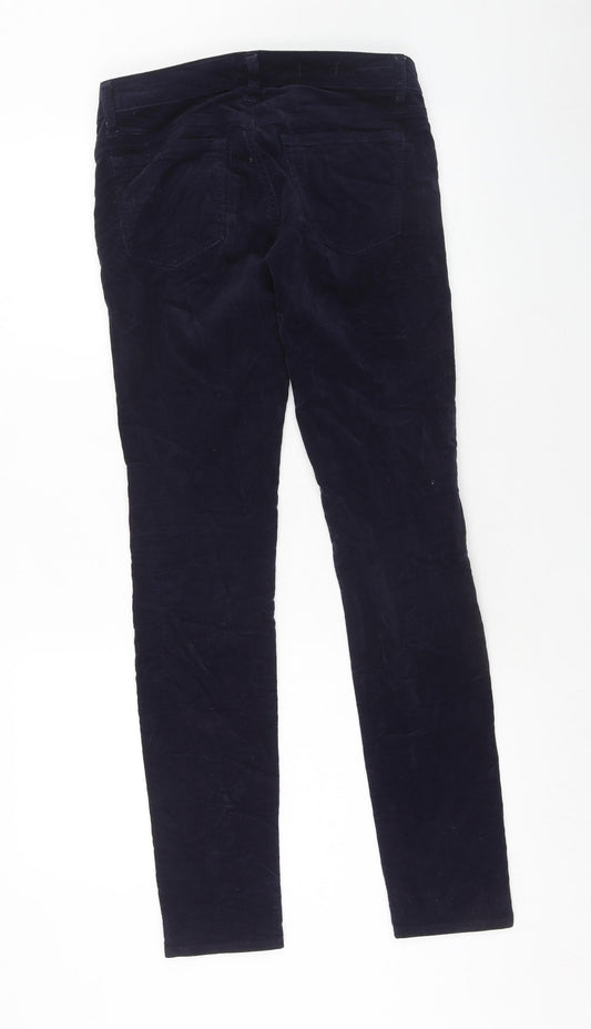 Gap Womens Blue Cotton Trousers Size 24 in Regular Zip