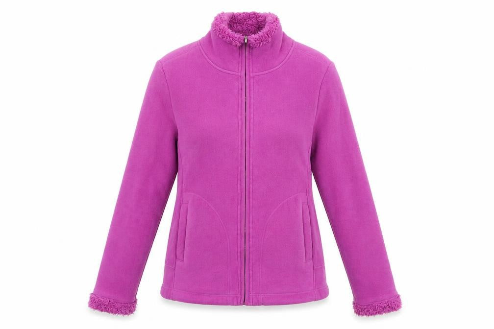 Marks & Spencer Womens Purple Jacket Size 10 Zip